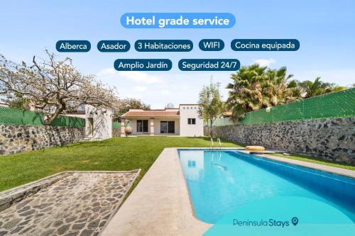 Oaxtepec Maison | 3BR Casa familiar con alberca y asador en Oaxtepec