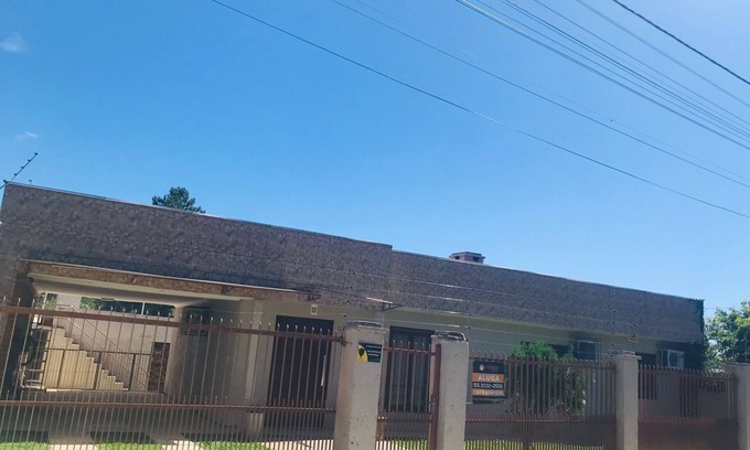 Itaara Maison | 3D house, party room, swimming pool and fireplace.