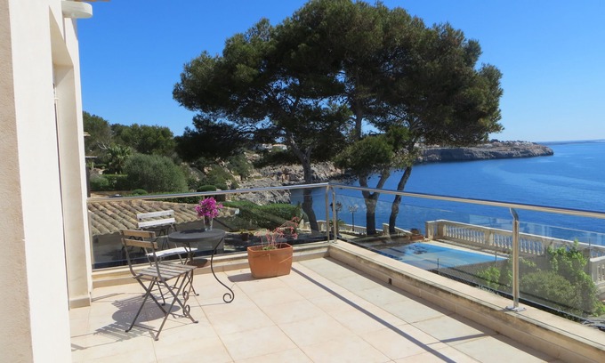 Cala Pi Villa | Villa de 4 chambres avec vue imprenable sur la mer et la piscine