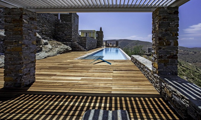 Kea Maison | 4 houses with a panoramic sea view and a 25 meters long swimming pool
