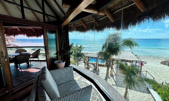 Playa del Secreto Maison | PLAGE AVANT 4 BDRS. Personnel PENTHOUSE, piscine, kayaks, Wi-Fi BEST BEACH