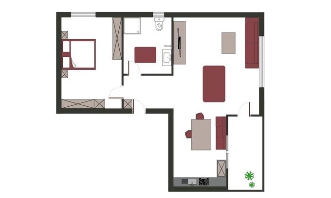 Soelden Appartement | 42 m² Appartement ∙ 1 chambre ∙ 3 personnes