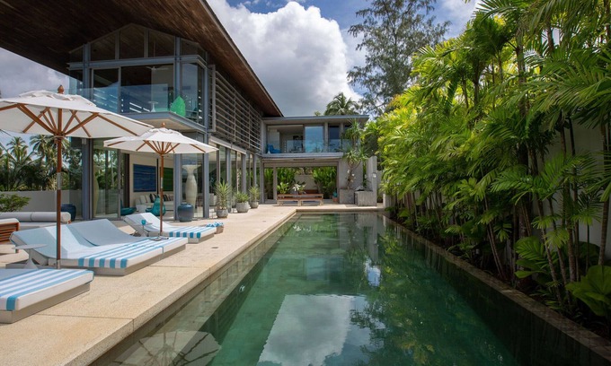 Khok Kloi Villa | 4BR Beachfront Villa w/ Man Cave& Spa | Natai Beach