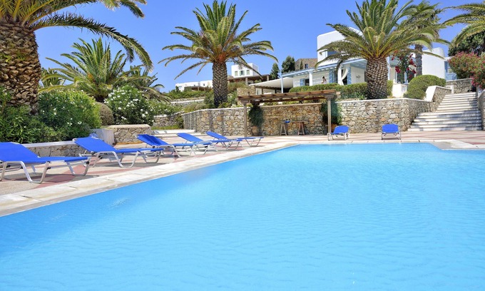 Platis Gialos Villa | 5 * vue imprenable sur la mer 4 BR jacuzzi privé extérieur privé, proximité de 5 plages