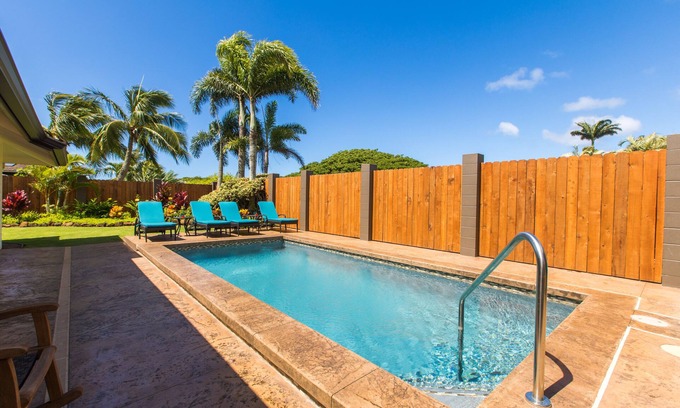 Poipu Maison | Poipu 4BD, piscine chauffée, AC, à côté de la liste 5 étoiles # 582638