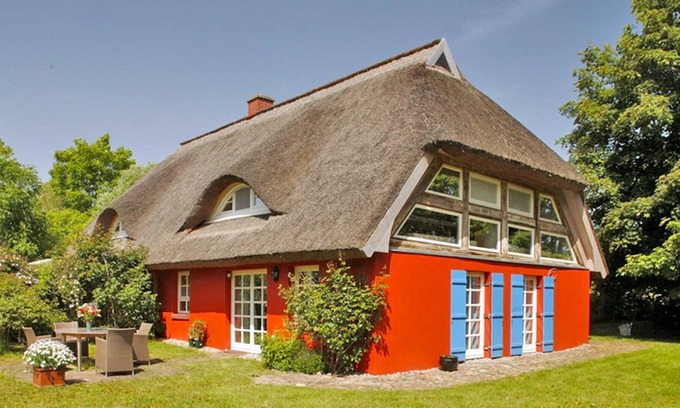 Rubitz Maison | Maison de vacances 5 étoiles avec toit de chaume - Maison de vacances