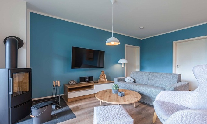 Krakow am See Appartement | 5-star vacation apartment Yoga Oasis with terrace and view of Lake Krakow