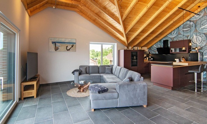 Norden Maison | 5 Sterne Luxus Ferienhaus Arngast für 6 Personen mit Pool, Sauna, Fitnessraum