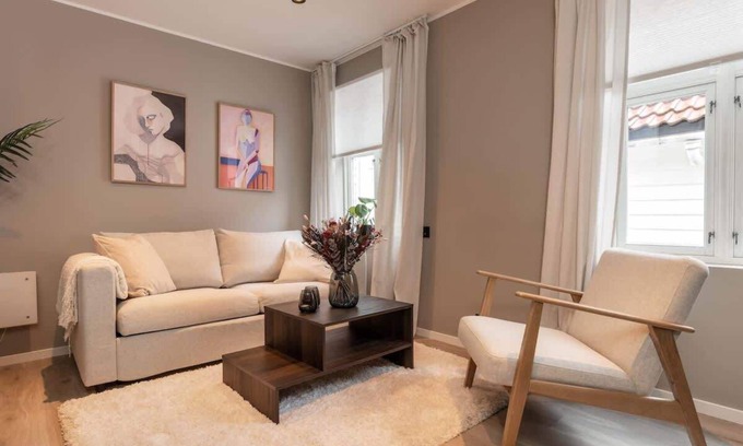 Bergen City Centre Appartement | 50 meter til Bryggen - Ny i 2023 solrik bakgard