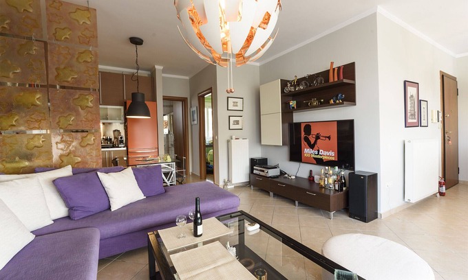 Galatsi Appartement | Appartement moderne de 58m2 idéal pour votre voyage d'affaires