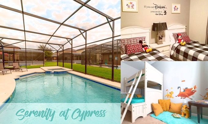 Cypress Pointe Villa | 5BR, villa 4BA à quelques minutes de Disney - 11 personnes