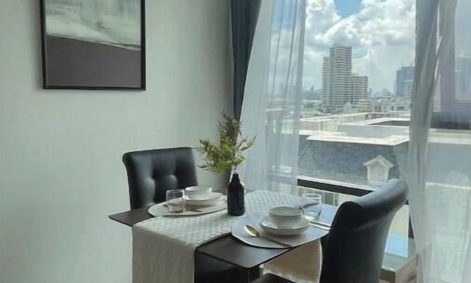 Sukhumvit Appartement | 5min to BTS Fully Equipped Kitchen with City View