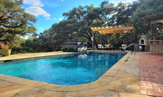 Lissie Maison | 6-Acre Retreat: 2 Houses, Party Barn, Pool, & Spa