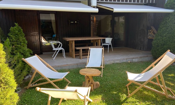 Megeve Appartement | Appartement 6 couchages en rez de jardin privatif