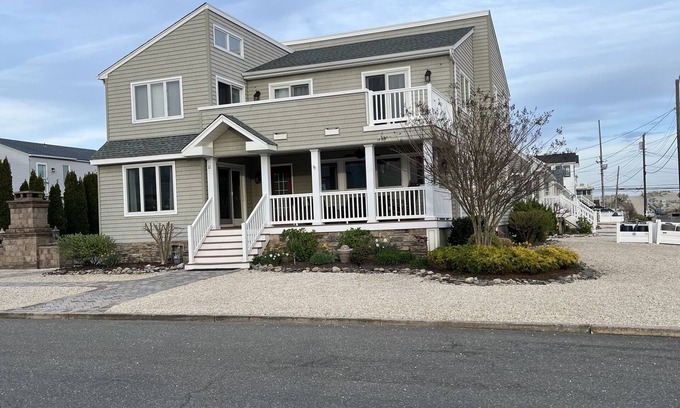 Holgate Maison | 6 Bedrm, 3 Full Baths, Sleeps 15, Steps 2 Beach, Patio with Fireplace, Fr Porch