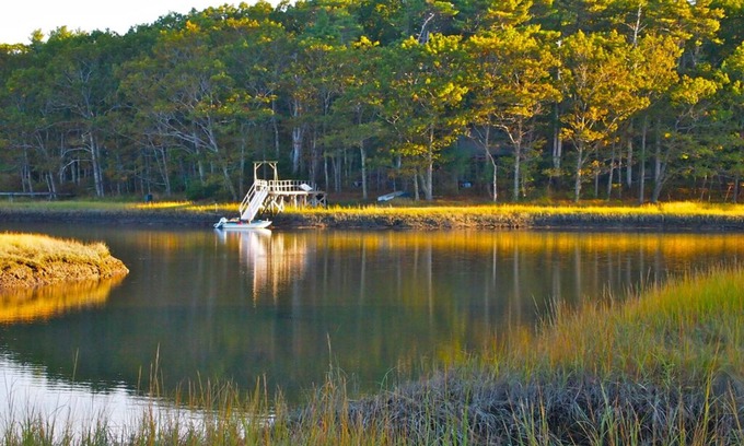 Kittery Point Maison | Waterfront Chauncey Creek House sur l'île Gerrish