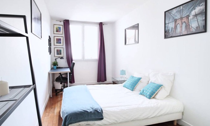 18th Arrondissement Station Balnéaire | 70 m² Chambre privée ∙ 1 chambre ∙ 3 personnes