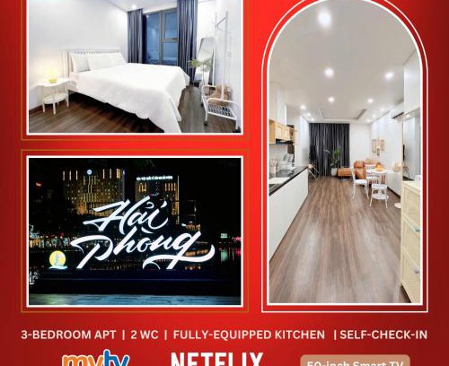 Hai Phong Appartement | 80m2, 3BR apt - cozy & peaceful - City Center
