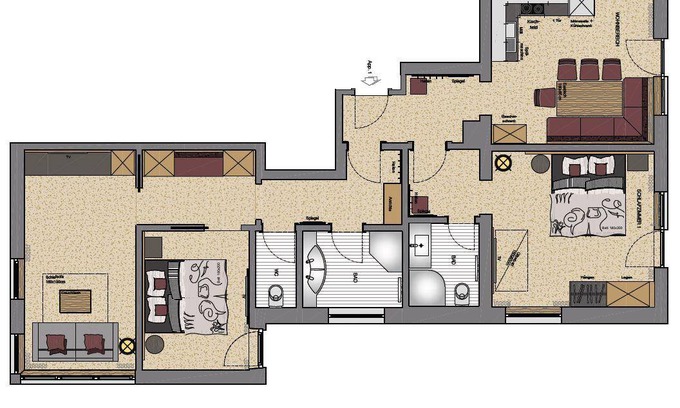 Soell Appartement | 82 m² Appartement ∙ 2 chambres ∙ 6 personnes