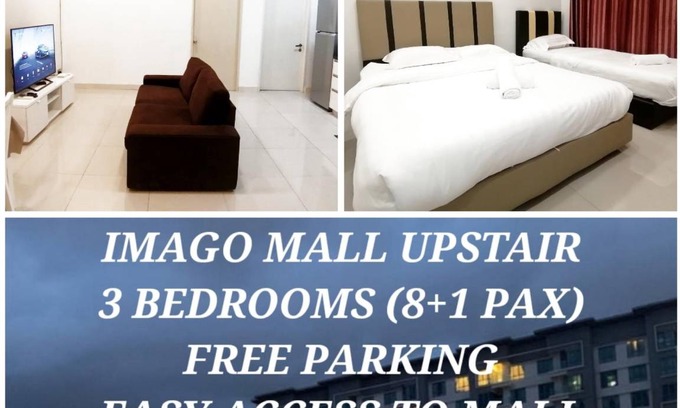 Downtown Kota Kinabalu Appartement | 85 m² Appartement ∙ 3 chambres ∙ 9 personnes