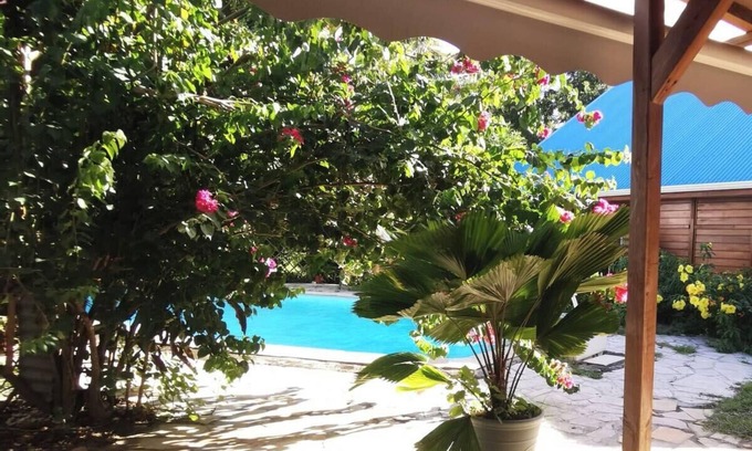 Saint-Charles Appartement | 971F3 - Gîte Sud-Ô-Naturel, "Palmier" sea view