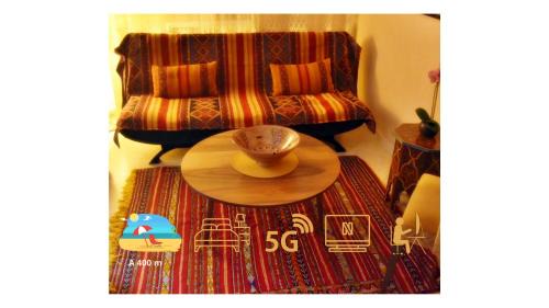 El Jadida Appartement | A 2 pas de la plage, appartement cosy, confort, proche toutes commodités, Wifi haut débit, TV connectée, Netflix, climatiseur, Acte mariage pour couple national,3 nuits mimum