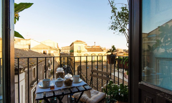 Catania City Centre Appartement | A casa di Frasquita - Appartement en duplex avec terrasse panoramique