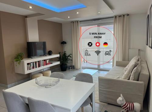Saint-Louis Appartement | A few steps from BASEL with Balcony and free private parking