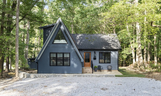 Manson Cabine | A-FRAME Lake Cabin. Brand NEW HOME. Mid Century Modern