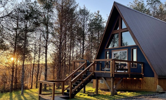 McArthur Cabine | The A-Frame-Cabine-Salle de bain privée séparée