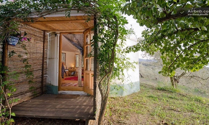 Lanjaron Cabine | A majestic Almond Yurt located in the Sierra Nevada mountains.