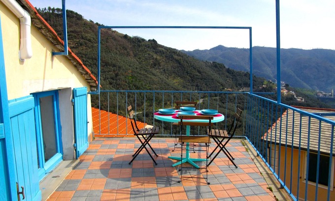 Lavaggiorosso Maison | Un nid près des Cinque Terre, magnifique terrasse avec vue imprenable