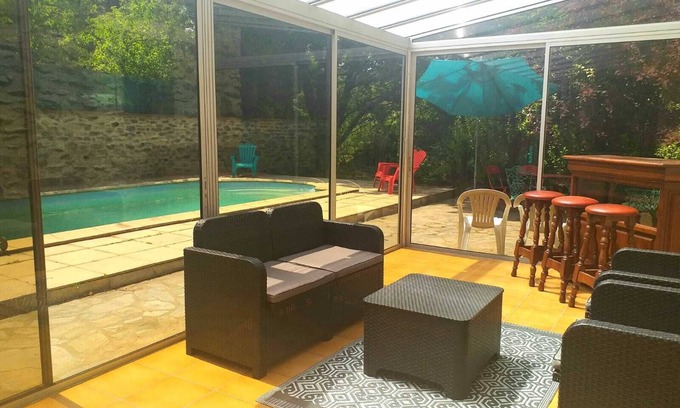 Rodes Maison | Superbe gîte Pyrénées-Orientales 6-11Personnes et piscine. Mer et Montagne 30min