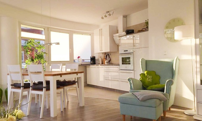 Sahlenburg Appartement | A2.5 - Exclusive, beautiful vacation apartment with round balcony for 4 people