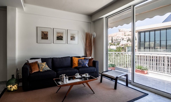 Makrigianni Appartement | Encadrement de la culture-appartement juste en face du musée de l'Acropole, avec vue sur le Parthénon