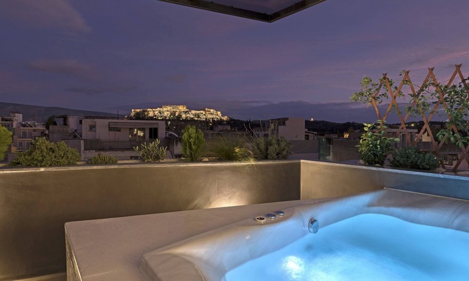 Psirri Appartement | Appartement Jacuzzi avec vue sur l'Acropole