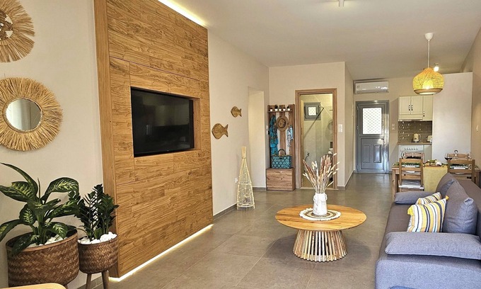 Panormos Appartement | Aeraki Luxury Apartment - 2 bedroom apt. in Kalymnos - 400m from Kantouni Beach