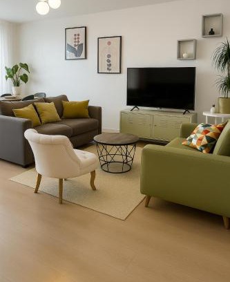 La Courneuve Appartement | Agréable 3 pièces - 8P - Parking - Séjour idéal Paris Proche Gare