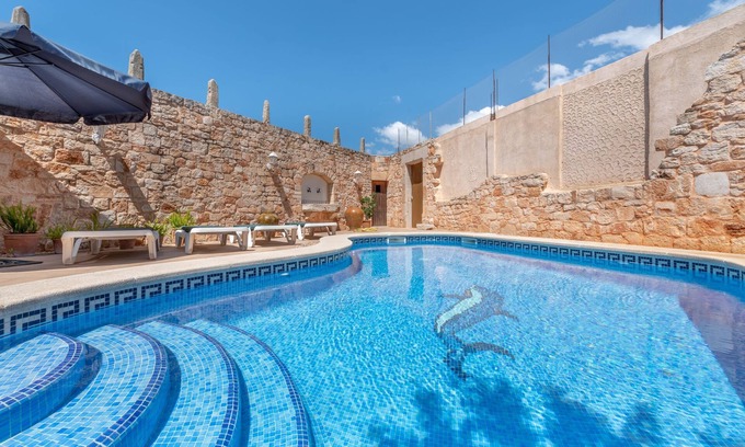 Santanyi Maison | Maison de vacances climatisée avec piscine, terrasse, balcon et Wi-Fi
