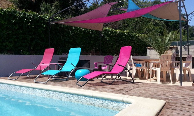 Saint-Nazaire Cabine | Villa climatisée, piscine privée , proche Canet, du dimanche au dimanche