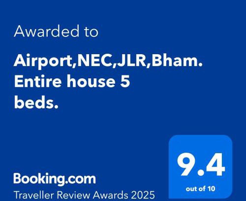 Little Hay Maison | Airport,NEC,JLR,Bham. Entire house 5 beds.