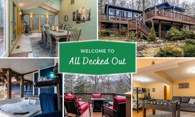 Massanutten Maison | All Decked Out at Massanutten -HOT TUB, GAME ROOM, GREAT OUTDOOR SPACES TO RELAX