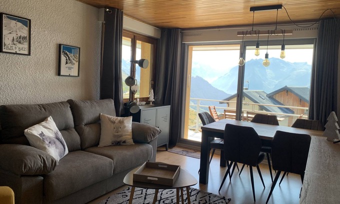 Viel-Alpe Appartement | Alpe d’Huez Appart 37m2 + terrasse 16m2 - Vue imprenable - 4 personnes (4****)
