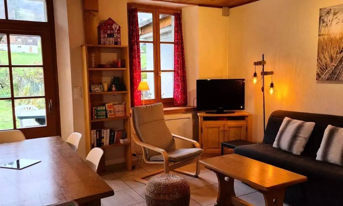 Morillon Villa | Appartement RDC avec jardin clos et arboré