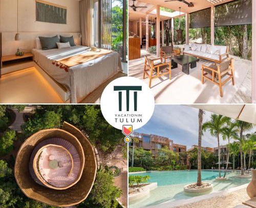 Zama Appartement | Amazing 1BR Tulum Jungle with Restaurant, Pool and Gym