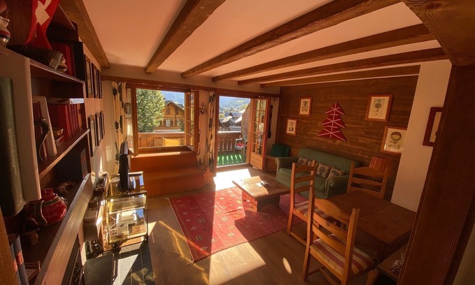 Chateau-d'Oex Appartement | Amazing apartment with view of the Alps