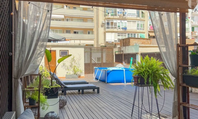 el Camp d'en Grassot i Gracia Nova Appartement | Superbe appartement avec grande terrasse au centre de Barcelone