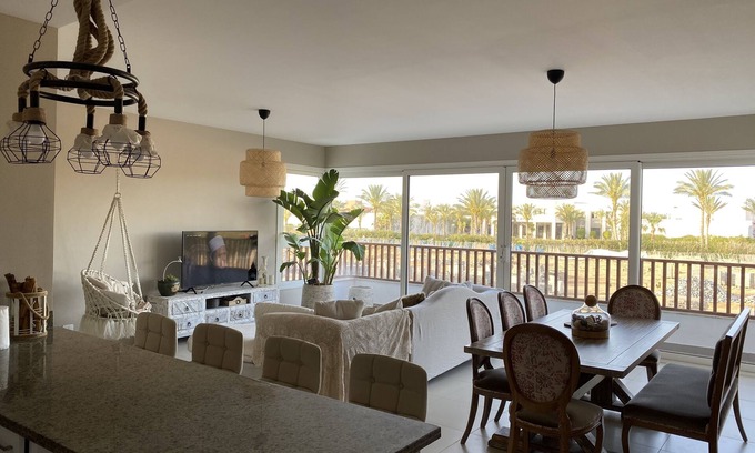 Marsa Matruh Chalet De Ski | Amazing Chalet in Almaza Bay Partial Sea View