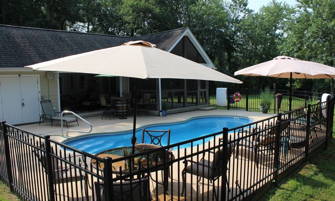 Lewes Maison | AMAZING Coastal Retreat along Love Creek w/ private pool, hot tub and pool house