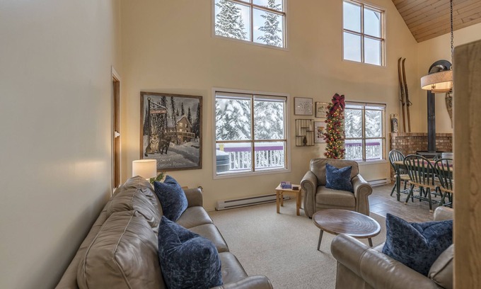Silver Star Mountain Maison | Amazing location with private hot tub, sauna, laundry and ground level suite.